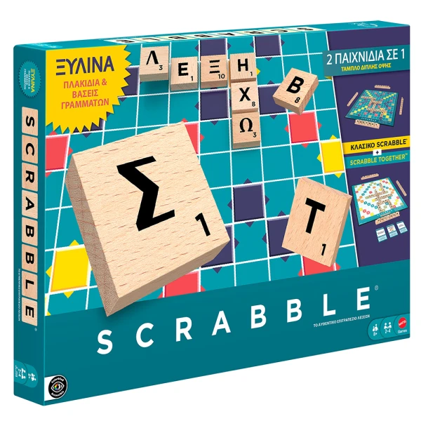 BOARD GAME NEW SCRABBLE WITH WOODEN LETTERS