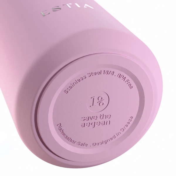 ESTIA HOME ART THERMOS PULSE SAVE THE AEGEAN 500ml LAVENDER