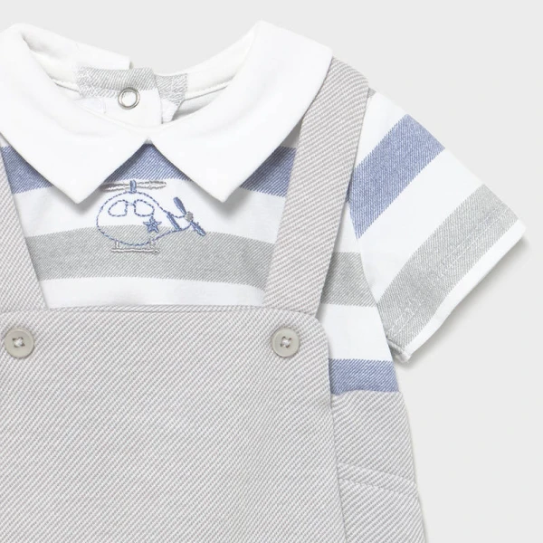 MAYORAL BODYSUIT WITH HAT GREY