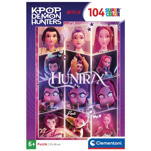 CLEMENTONI ΠΑΖΛ SUPER COLOR K-POP DEMON HUNTERS HUNTRIX 104 τεμ.