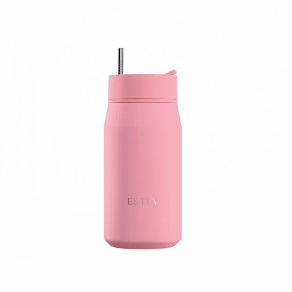 ESTIA HOME ART THERMOS LENS SAVE THE AEGEAN 360ml ROSE