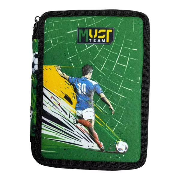 MUST TEAM DOUBLE FILLED PENCIL CASE 15X5X21 cm FOOTBALL
