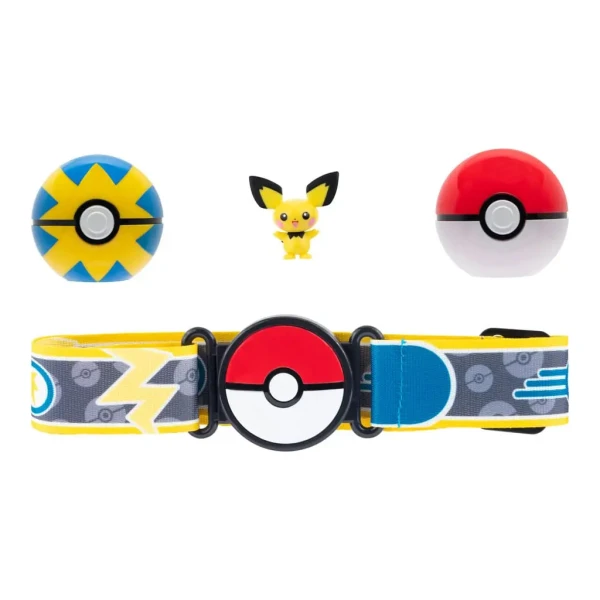 POKEMON CLIP \'N GO POKE BALL WITH BELT W15 - PICHU