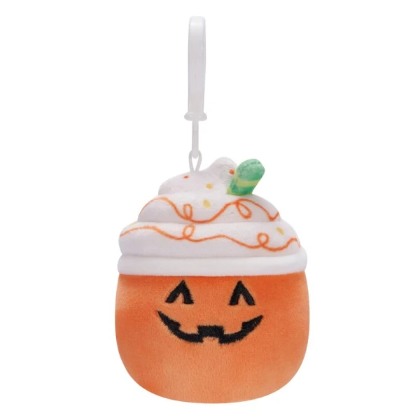 SQUISHMALLOWS ΛΟΥΤΡΙΝΟ ΜΕ ΚΛΙΠ 9 εκ. LESTER THE PUMPKIN SPICE LATTE