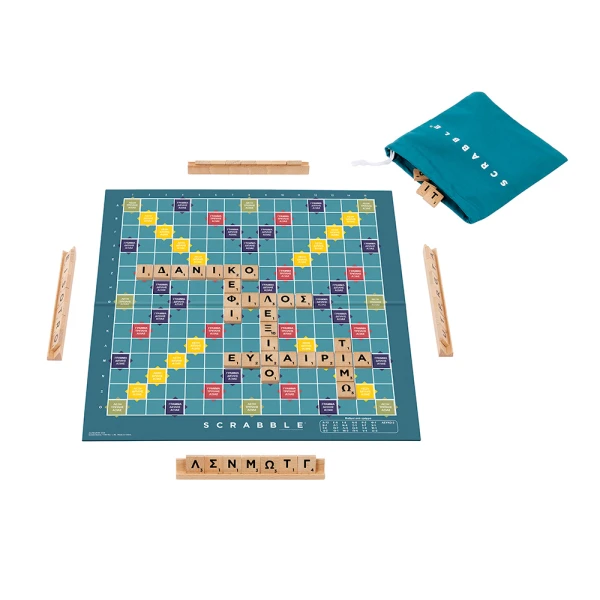 BOARD GAME NEW SCRABBLE WITH WOODEN LETTERS