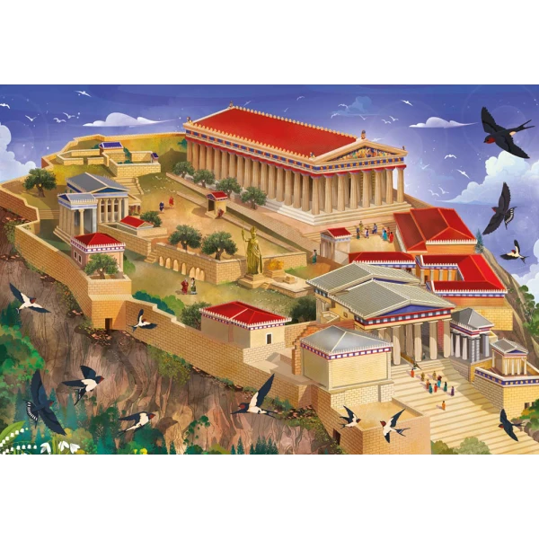 SENIOR PUZZLE CREATORS ΠΑΖΛ 2X70 τεμ. ΑΚΡΟΠΟΛΗ ΤΩΝ ΑΘΗΝΩΝ ΚΑΡΥΑΤΙΔΕΣ