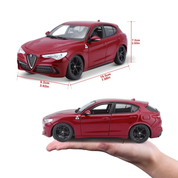 BBURAGO 1:24 ALFA ROMEO STELVIO RED