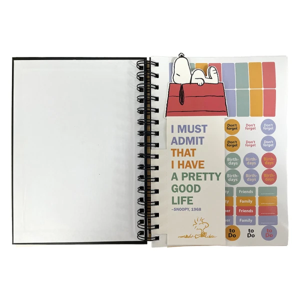 BACK ME UP ORGANIZER PLANNER PEANUTS