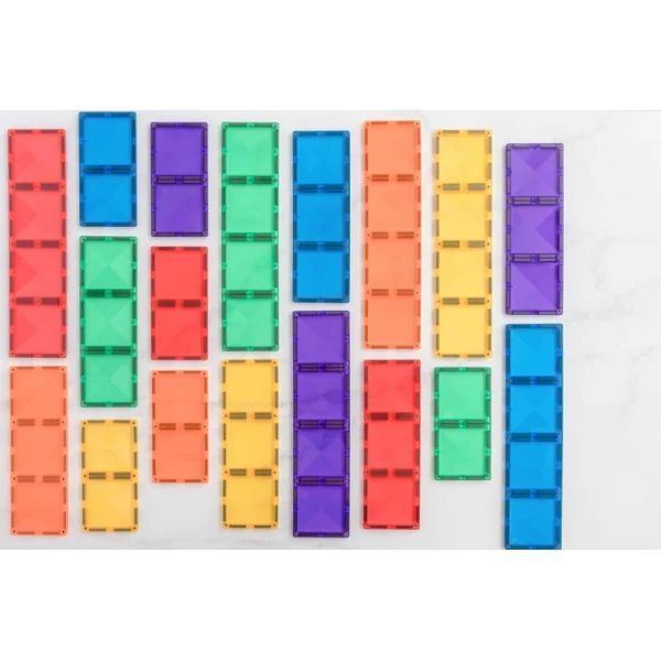 CONNETIX ΜΑΓΝΗΤΙΚΑ ΤΟΥΒΛΑΚΙΑ RAINBOW RECTANGLE PACK 18 τεμ.