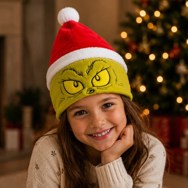 ΠΑΙΔΙΚΟΣ ΣΚΟΥΦΟΣ GRINCH EYES 34Χ30 εκ.