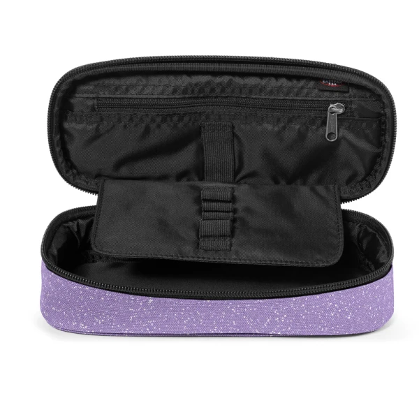 EASTPAK OVAL SINGLE PENCIL CASE SPARKLY DAHLIA