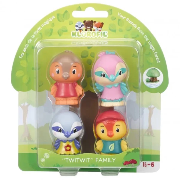 KLOROFIL EDUCATIONAL TOY FIGURES TWITWIT FAMILY 4 pcs
