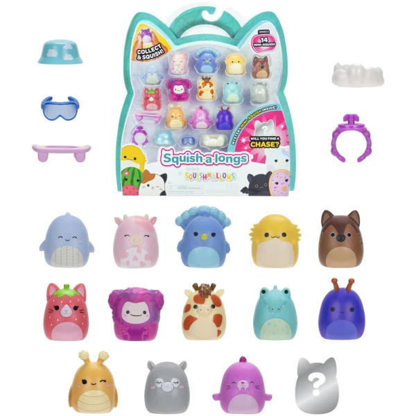 SQUISH-A-LONGS SQUISHMALLOWS ΣΕΤ 14 τεμ. W2 ΦΙΓΟΥΡΕΣ & ΑΞΕΣΟΥΑΡ