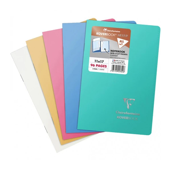 CLAIREFONTAINE KOVERBOOK ΤΕΤΡΑΔΙΟ ΚΑΡΦΙΤΣΑ ΡΙΓΕ 11Χ17 εκ.