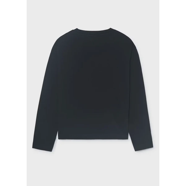 MAYORAL T-SHIRT ΜΑΚΡΥΜΑΝΙΚΟ BASIC ΜΑΥΡΟ 
