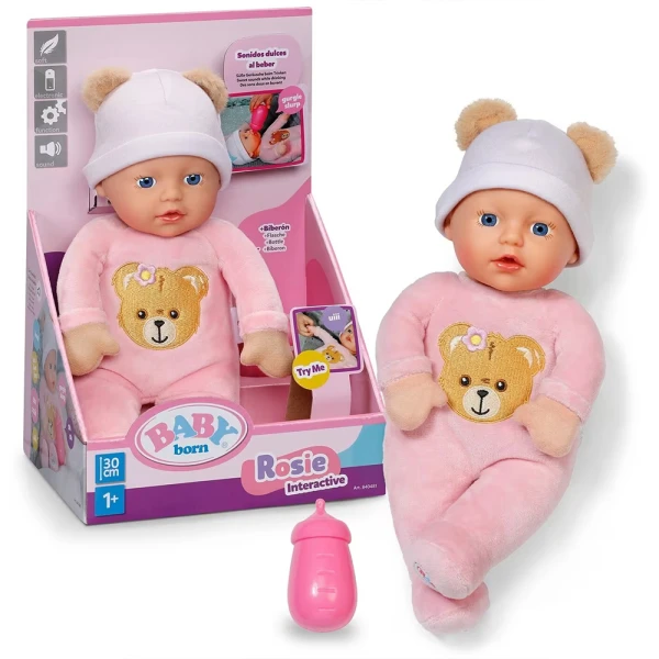 ZAPF CREATION BABY BORN ΔΙΑΔΡΑΣΤΙΚΗ ΚΟΥΚΛΑ ROSIE 30 cm ΜΕ ΗΧΟΥΣ
