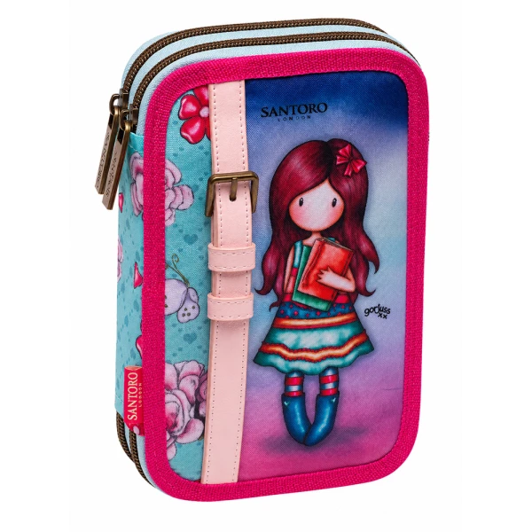 FULL DOUBLE PENCIL CASE GORJUSS MINT