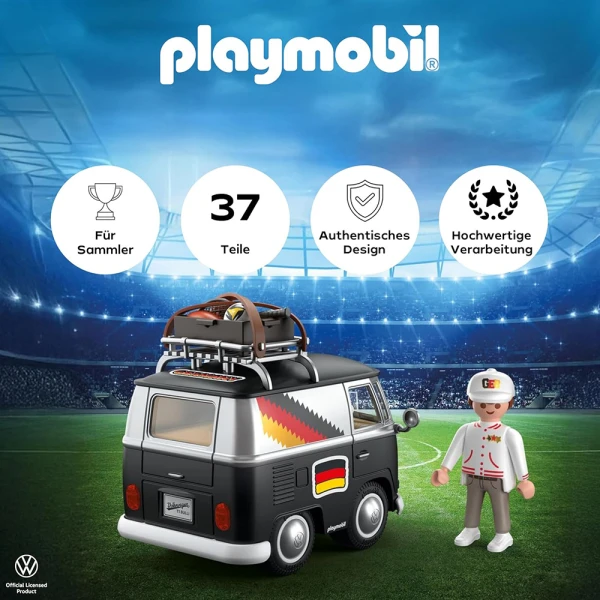 PLAYMOBIL VOLKSWAGEN T1 CAMPER - ΕΘΝΙΚΗ ΓΕΡΜΑΝΙΑΣ