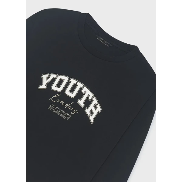 MAYORAL T-SHIRT ΜΑΚΡΥΜΑΝΙΚΟ BASIC ΜΑΥΡΟ 
