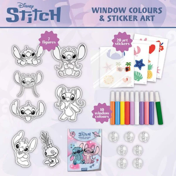 LISCIANI DRAWING WINDOW COLOURS AND STICKER ART STITCH & ANGEL