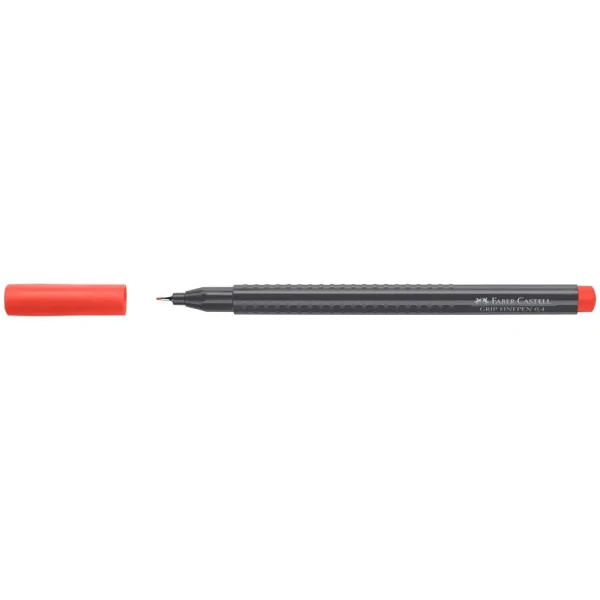 FABER-CASTELL ΜΑΡΚΑΔΟΡΑΚΙ GRIP FINEPEN 0.4mm ΚΟΚΚΙΝΟ ΠΟΡΤΟΚΑΛΙ