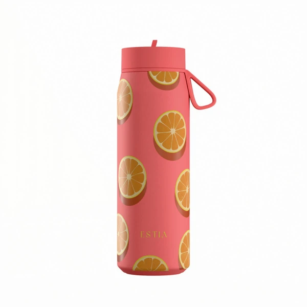 ESTIA HOME ART ΘΕΡΜΟΣ PULSE SAVE THE AEGEAN 500ml ORANGE POP