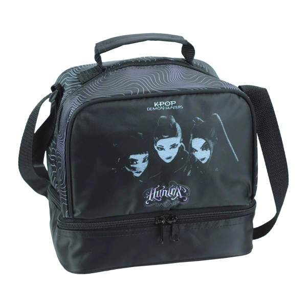 ΤΣΑΝΤΑΚΙ ΦΑΓΗΤΟΥ ΟΒΑΛ K-POP DEMON HUNTERS BLACK HUNTRIX