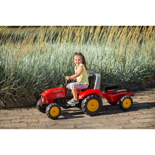 FALK ΚΟΚΚΙΝΟ ΤΡΑΚΤΕΡ SUPERCHARGER ΜΕ ΤΡΕΙΛΕΡ