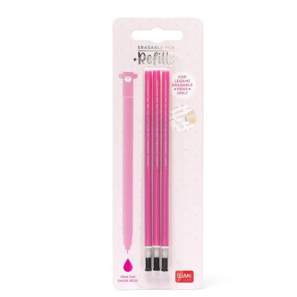 LEGAMI REFILL FOR GEL ERASABLE PEN 0.7mm 3 pcs PINK