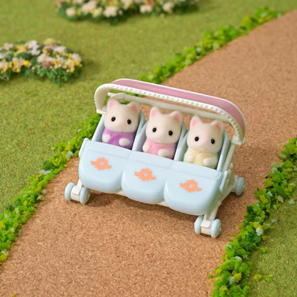 THE SYLVANIAN FAMILIES FLORAL CAT ΤΡΙΔΥΜΑ & ΚΑΡΟΤΣΙ