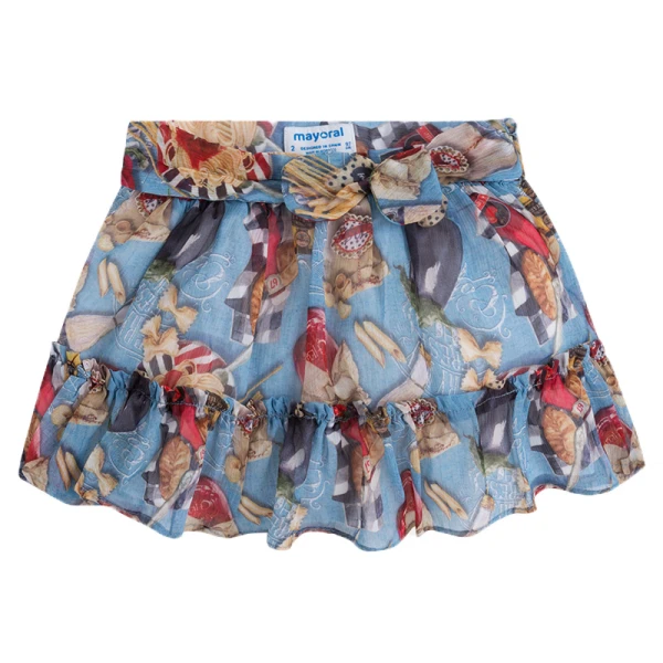 MAYORAL SKIRT VEGETABLES BLUE