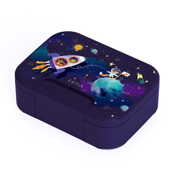 LUNCH BOX SAVE THE AEGEAN 750ml 2 STAINLESS STEEL REMOVABLE COMPARTMENTS SOLAR JUMB