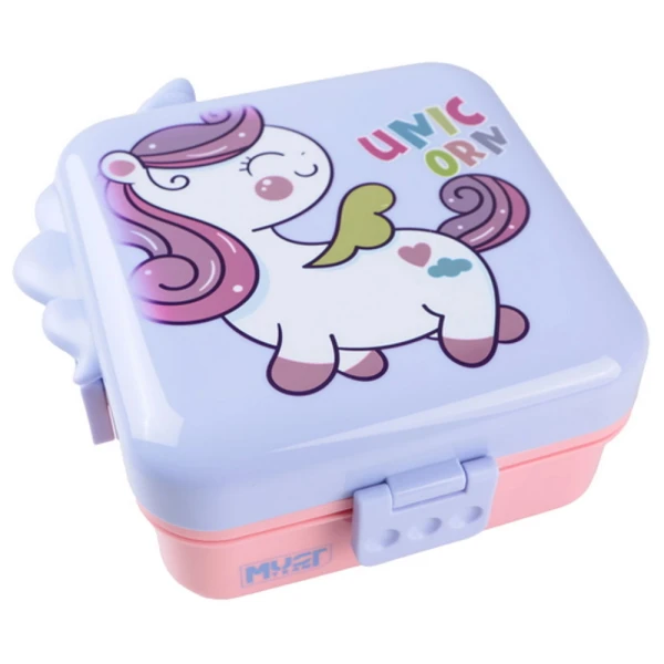 MUST TEAM LUNCH BOX PP 1590ml & 70ml 20.3X20X9.4 cm - 4 DESIGNS
