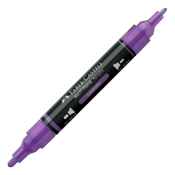 FABER-CASTELL ΑΚΡΥΛΙΚΟΣ ΜΑΡΚΑΔΟΡΟΣ MULTIMARK ΧΡΩΜΑ 136 LAVENDER