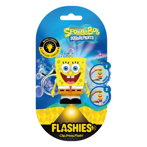 FLASHIES 3D ΜΠΡΕΛΟΚ ΜΕ LED FLASHLIGHT SPONGE BOB