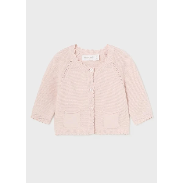 MAYORAL LONG KNIT CARDIGAN PINK