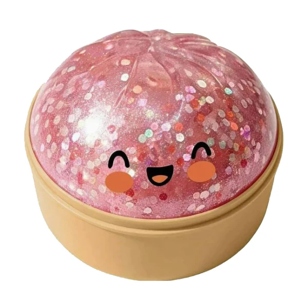 SQUISHY BUN BAO DUMPLING GLITTER 8.5 εκ. - 6 ΧΡΩΜΑΤΑ