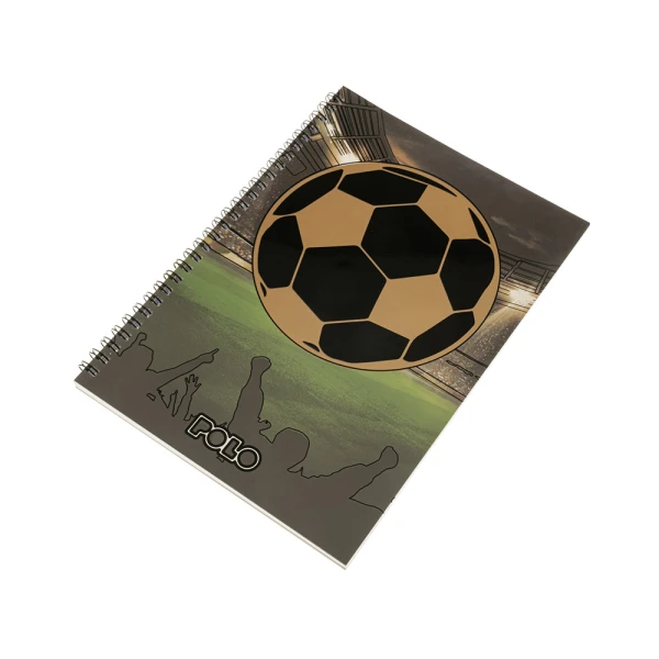 POLO 2026 SPIRAL NOTEBOOK DESIGN A4 2 SUBJECTS GOLDEN BALL