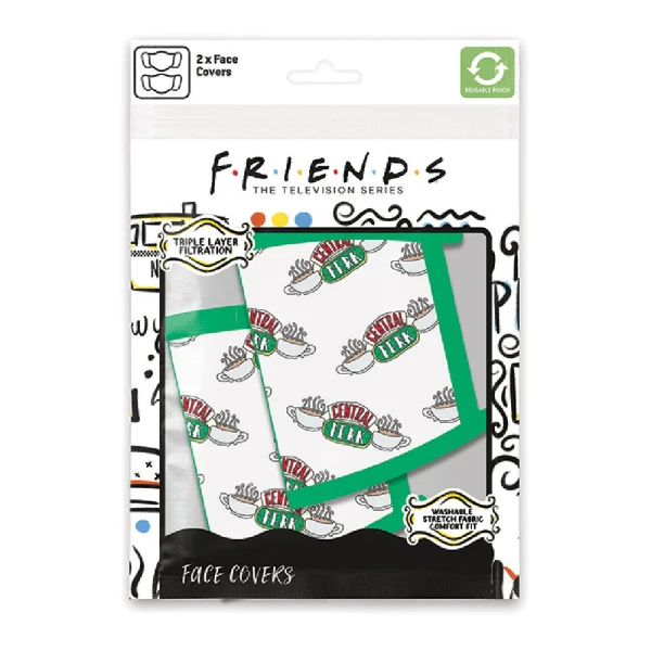 ΥΦΑΣΜΑΤΙΚΗ ΜΑΣΚΑ FRIENDS CENTRAL PERKS 2 τεμ.