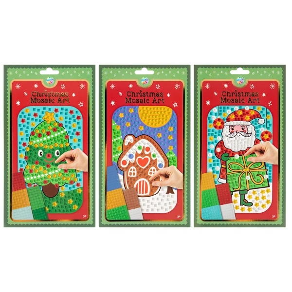 XMAS ΧΕΙΡΟΤΕΧΝΙΑ ΜΩΣΑΪΚΟ - 3 ΣΧΕΔΙΑ