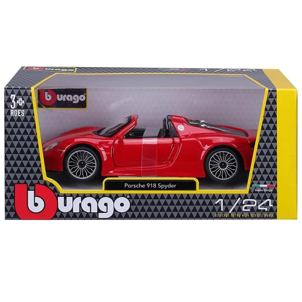 BBURAGO 1:24 PORSCHE 918 SPYDER RED