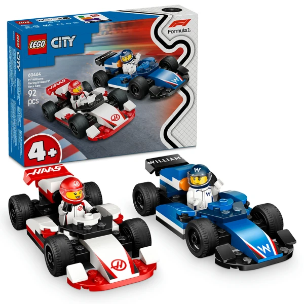 LEGO® CITY ΑΓΩΝΙΣΤΙΚΑ ΑΥΤΟΚΙΝΗΤΑ F1® WILLIAMS RACING & HAAS F1®