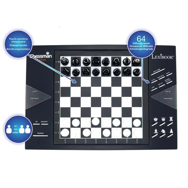 LEXIBOOK ΗΛΕΚΤΡΟΝΙΚΟ ΕΠΙΤΡΑΠΕΖΙΟ ΣΚΑΚΙ CHESSMAN ELITE