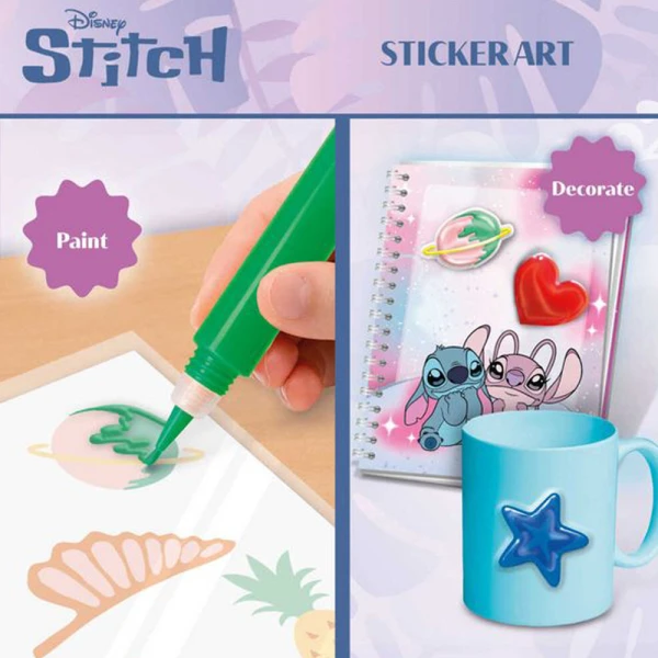 LISCIANI DRAWING WINDOW COLOURS AND STICKER ART STITCH & ANGEL