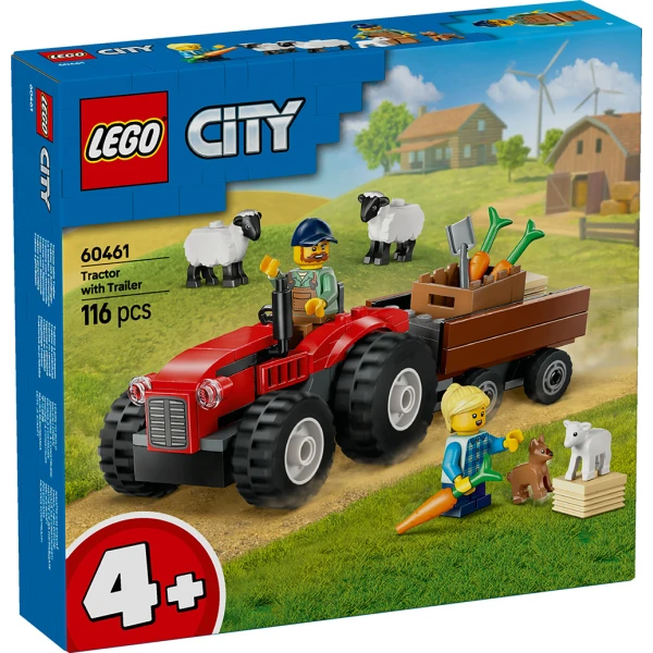 LEGO® CITY RED FARM TRACTOR WITH TRAILER & SHEEP