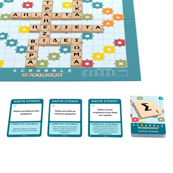 BOARD GAME NEW SCRABBLE WITH WOODEN LETTERS