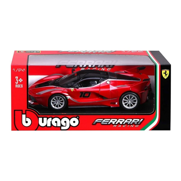 BBURAGO 1:24 RACE FERRARI FXX-K (N.10) RED