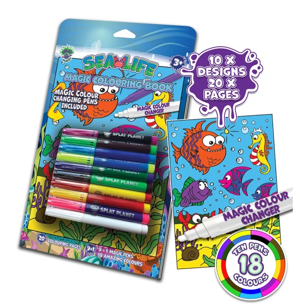 SPLAT PLANET ΒΙΒΛΙΟ ΖΩΓΡΑΦΙΚΗΣ MAGIC SEA LIFE