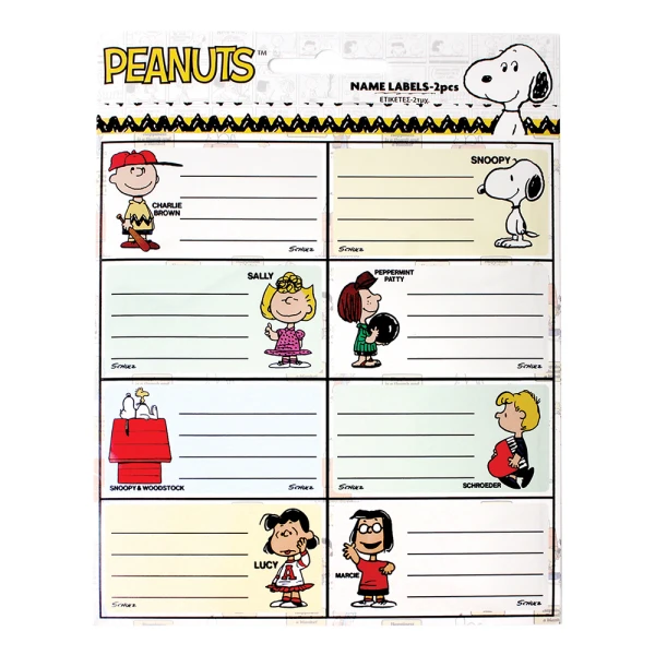 BACK ME UP ΑΥΤΟΚΟΛΛΗΤΕΣ ΕΤΙΚΕΤΕΣ 2 τεμ. PEANUTS