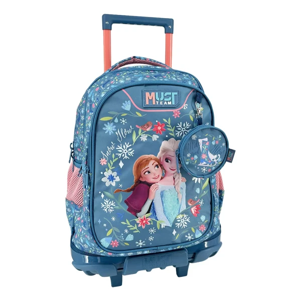 MUST TEAM ΤΣΑΝΤΑ TROLLEY ΔΗΜΟΤΙΚΟΥ 34Χ20Χ44 εκ. 3 ΘΗΚΕΣ FROZEN 2 BLUE